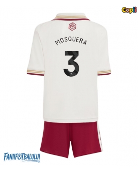 Arsenal Cristhian Mosquera #3 Echipament de Fotbal Replică 2025-26 Copii Treilea (+ Șorturi)